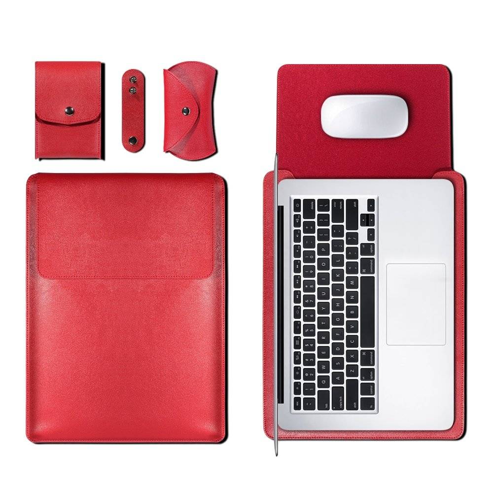PU Leather Bag Case for Macbook MacBook Case Phone Bags & Cases cb5feb1b7314637725a2e7: Black|Brown|Gray|Green|Red