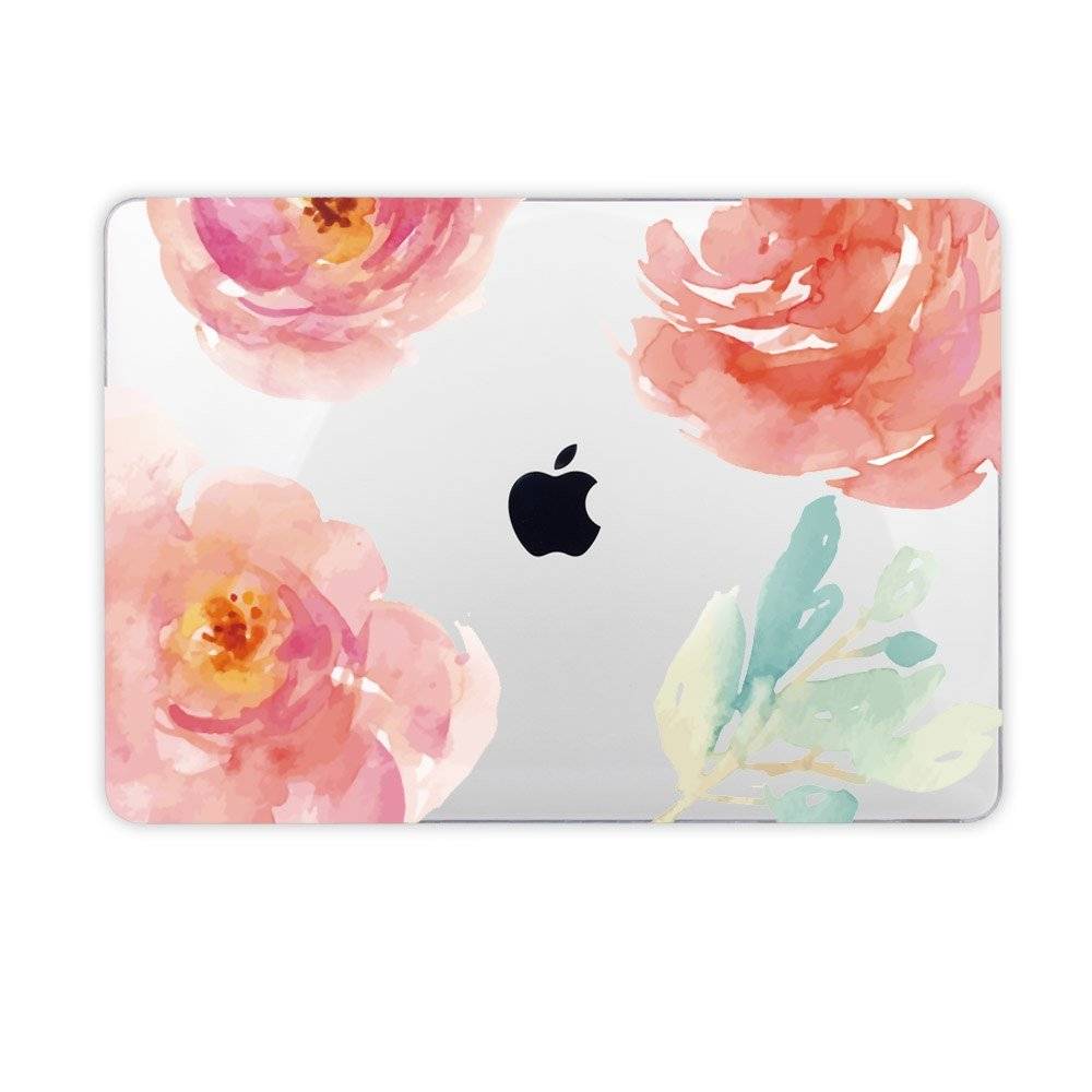 Floral Patterned Hard Case for Macbook with Keyboard Cover