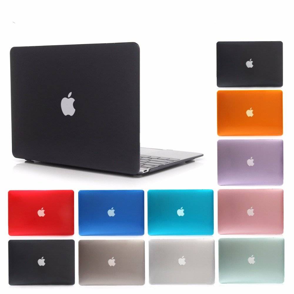 Hard Colorful PVC Case for Apple Macbook Air/Pro MacBook Case Phone Bags & Cases cb5feb1b7314637725a2e7: Black|Blue|Deep Blue|Green|Grey|Orange|Pink|Purple|Red|Transparent