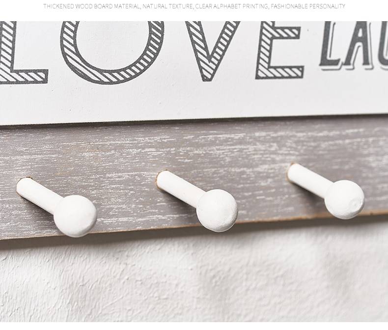 Wall-Hanging Wooden Key Hangers