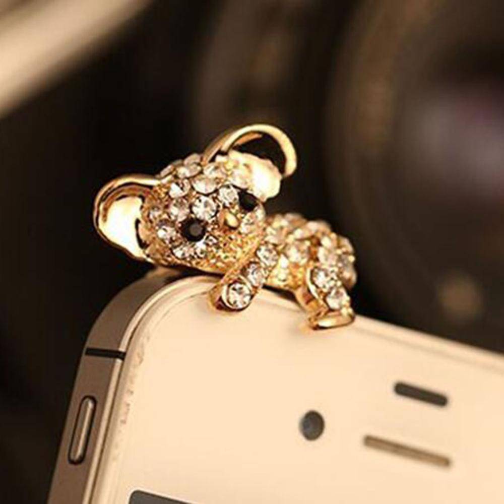 Cute Koala Shaped Dust Plug Dust Plug Other Phone Accessories cb5feb1b7314637725a2e7: Gold|Random|Silver