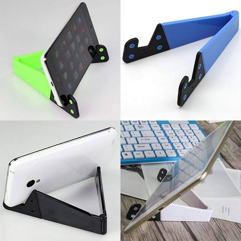 Folding Mini Desktop Phone Stand Mobile Phone Cables Mobile Phone Holders Phone Holders & Stands cb5feb1b7314637725a2e7: Black|Blue|Green|Orange|Pink|Purple|Red|White