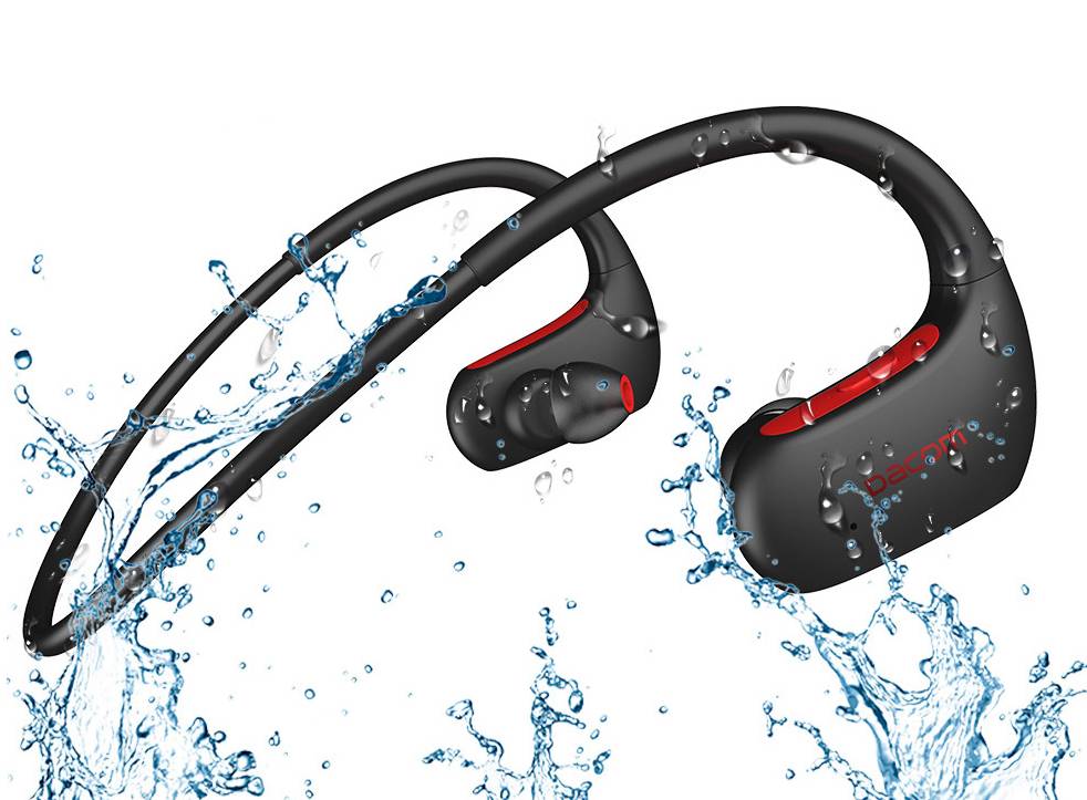 Wireless Waterproof Sports Earphones Other Phone Accessories Other Products Wireless Earphones & Headphones cb5feb1b7314637725a2e7: Black|Red