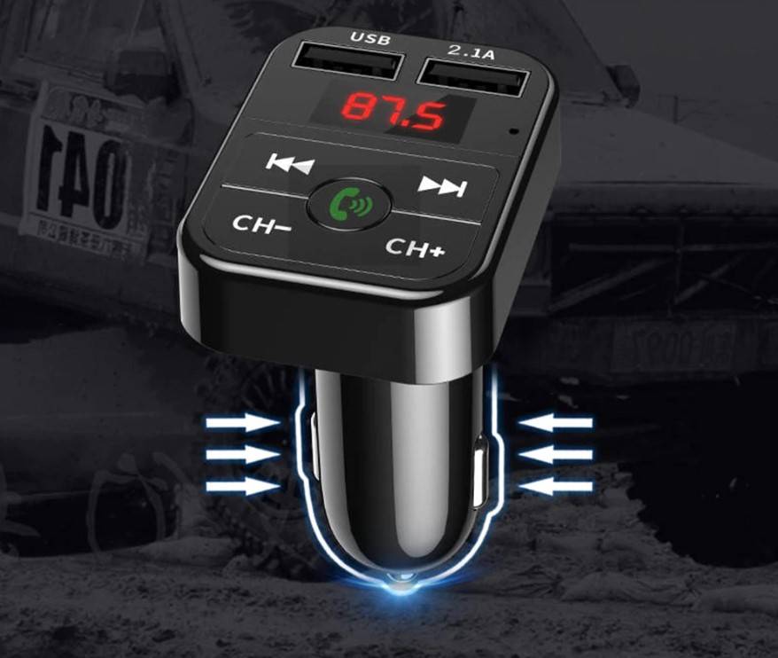 Bluetooth 5.0 FM Transmitter and Car Phone Charger Car Chargers Mobile Phone Chargers ad03f0e433196c66cef56c: E0134 Black|E0134 Gold|E0134 Pink|E0134 RoseGold|E0134 Silver