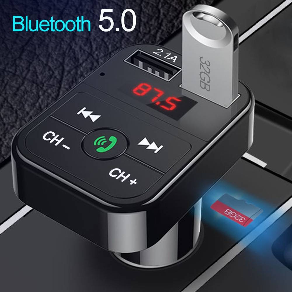 Bluetooth 5.0 FM Transmitter and Car Phone Charger Car Chargers Mobile Phone Chargers ad03f0e433196c66cef56c: E0134 Black|E0134 Gold|E0134 Pink|E0134 RoseGold|E0134 Silver