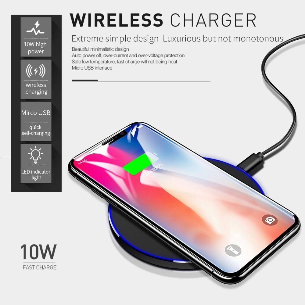 LED Frame Wireless Charger Pad Mobile Phone Chargers Wireless chargers cb5feb1b7314637725a2e7: 10W Black|10W White|15W Black|15W White|20W Black|20W White|30W Black|30W White