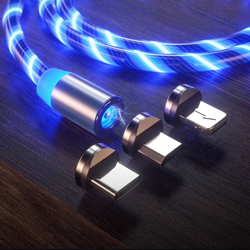 LED Magnetic Charging Cable Mobile Phone Cables cb5feb1b7314637725a2e7: blue for iphone|blue for micro usb|blue for type-c|green for iphone|green for micro usb|green for type-c|only iphone plug|only micro usb plug|Only Type C Plug|Red For iPhone|red for micro usb|Red For Type C