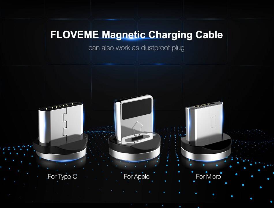 Magnetic Design Multi Type Cable with LED Indicator