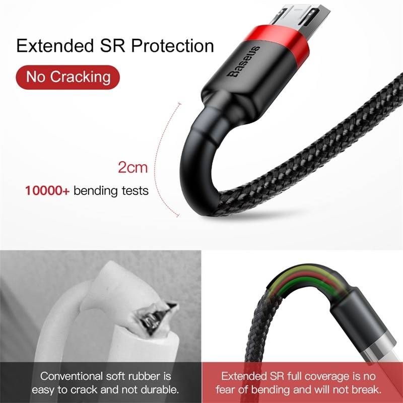 SR Protection Micro USB Cable Charger Mobile Phone Cables 1ef722433d607dd9d2b8b7: Outside US|SPAIN