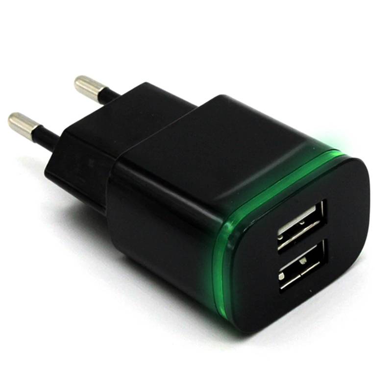 Universal Charger for Smartphones with Two USB Ports Mobile Phone Chargers Phone Screen Protectors fd7acb3515ad33fc8f6d6c: 2.4A-Black|2.4A-White|2A-Black|2A-White|3USB-QC3.0-Black|3USB-QC3.0-White|QC3.0-Black|QC3.0-White