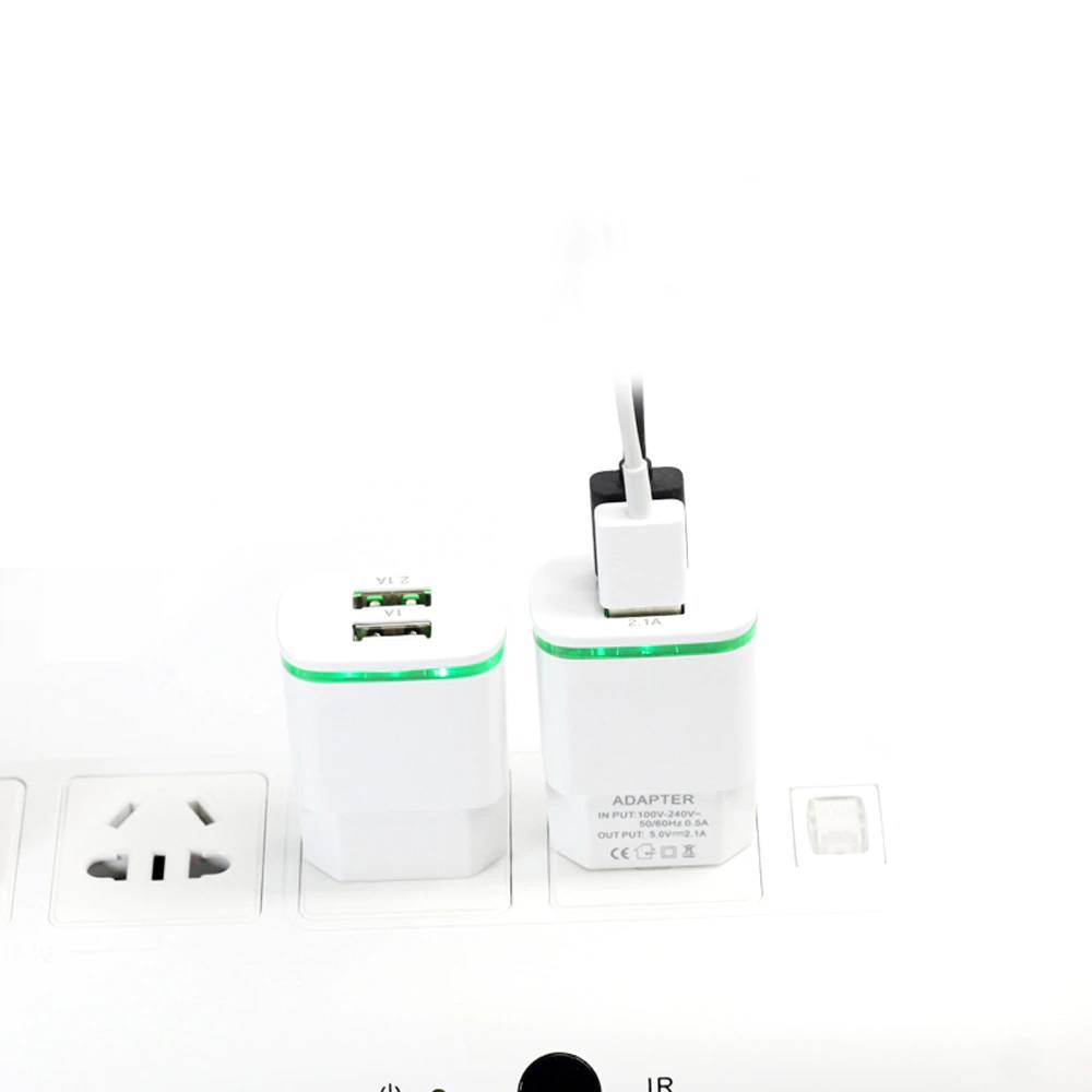 Universal Charger for Smartphones with Two USB Ports Mobile Phone Chargers Phone Screen Protectors fd7acb3515ad33fc8f6d6c: 2.4A-Black|2.4A-White|2A-Black|2A-White|3USB-QC3.0-Black|3USB-QC3.0-White|QC3.0-Black|QC3.0-White