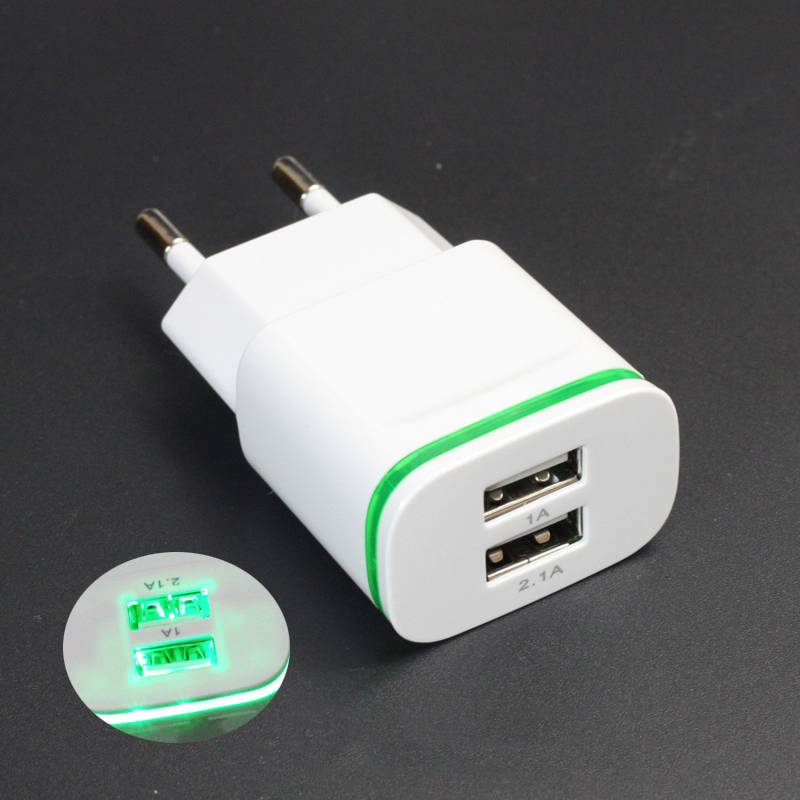 Universal Charger for Smartphones with Two USB Ports Mobile Phone Chargers Phone Screen Protectors fd7acb3515ad33fc8f6d6c: 2.4A-Black|2.4A-White|2A-Black|2A-White|3USB-QC3.0-Black|3USB-QC3.0-White|QC3.0-Black|QC3.0-White
